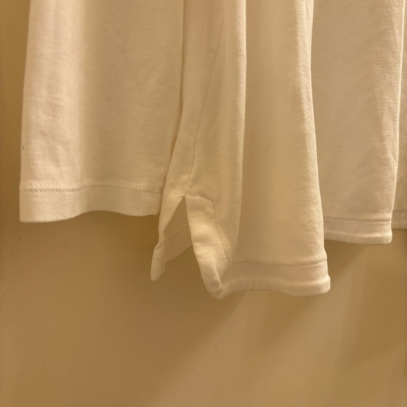 J Jill Long Sleeve Tee Shirt White 1X Soft Pima Cotton Stretch - Picture 5 of 6